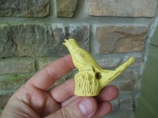 Vintage Water Warbler Plastic Bird Yellow Whistle Toy