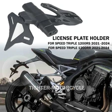 License Plate Holder For Speed Triple 1200RS RR Rear Tail Fender Eliminators Kit