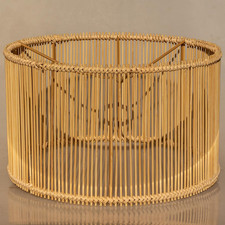 Bamboo Woven Boho Lampshade Ceiling Light Covers, Rattan Lampshades Hanging Ligh