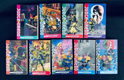 NEW* JUDGE DREDD 9 Book Lot Virgin Complete   Deathmasques Dreddlocked Silencer