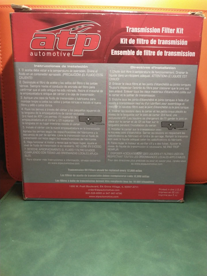 ATP B-458 Automatic Transmission Filter Kit. New Old Stock - Image 4 of 4