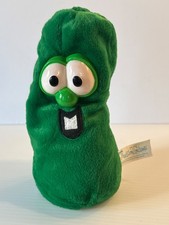 Veggie Tales Plush Beanie Larry the Cucumber 6.5" Toy Big Idea 1998 CVP No Tag