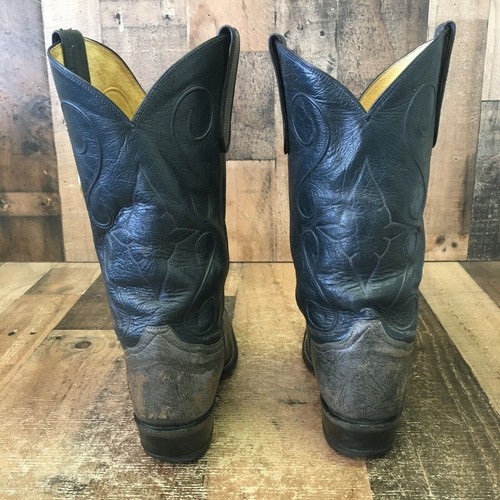 Tony Lama Vintage Gold Label Firefighter Theme Cowboy Boots Mens 9 E, $65 - Photo 8