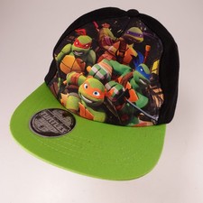Teenage Mutant Ninja Turtles Boys Hat Black Green Adjustable Polyester