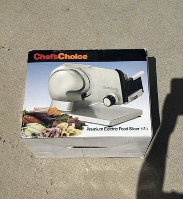 NEW Chef's Choice Premium Electric Food Slicer with 7'' Blade - Model 615
