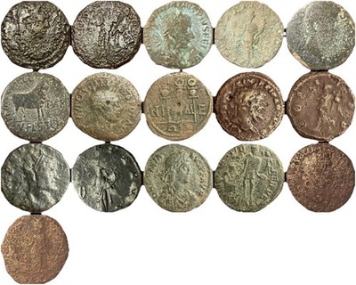 Lot Of 8 Rare And Highly Desirable Ancient Roman Bronze And Silver Coins
