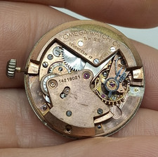 OMEGA 344 BUMPER A MARTELLETTO MOVIMENTO OROLOGIO UOMO VINTAGE WATCH MONTRE UHR