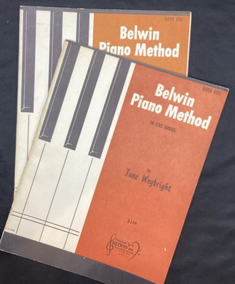 Belwin Piano Method Book 1, Weybright, 1962, 2 copies - ships free