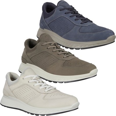 Ecco Herren Exostride Low Yak Leder Schnürschuhe Atmungsaktiv Turnschuhe