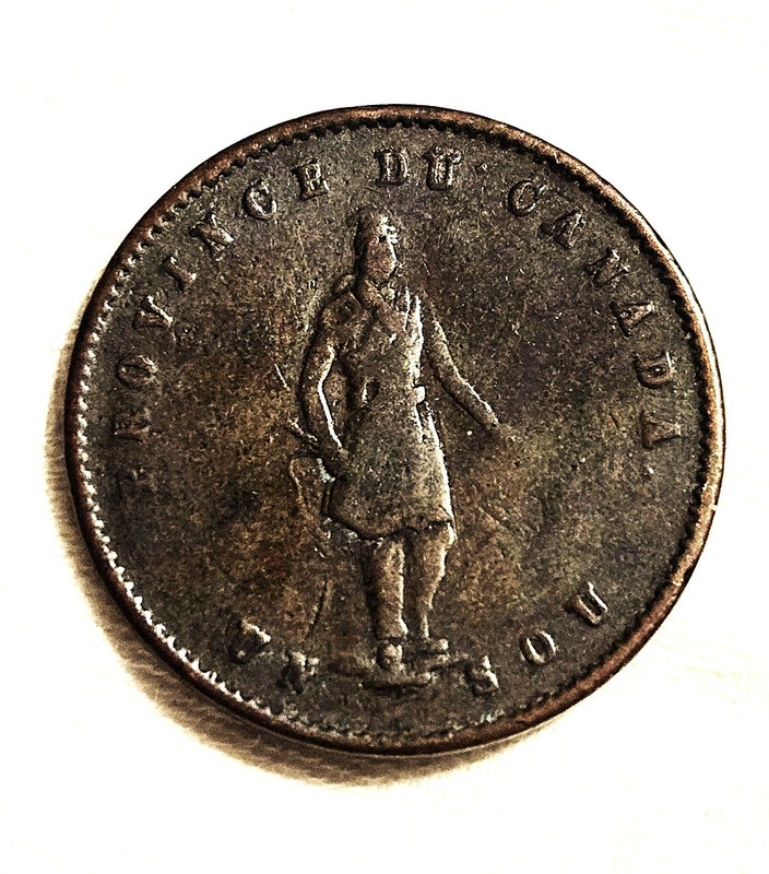 1852 Quebec Province of Canada - Half Penny Bank Token