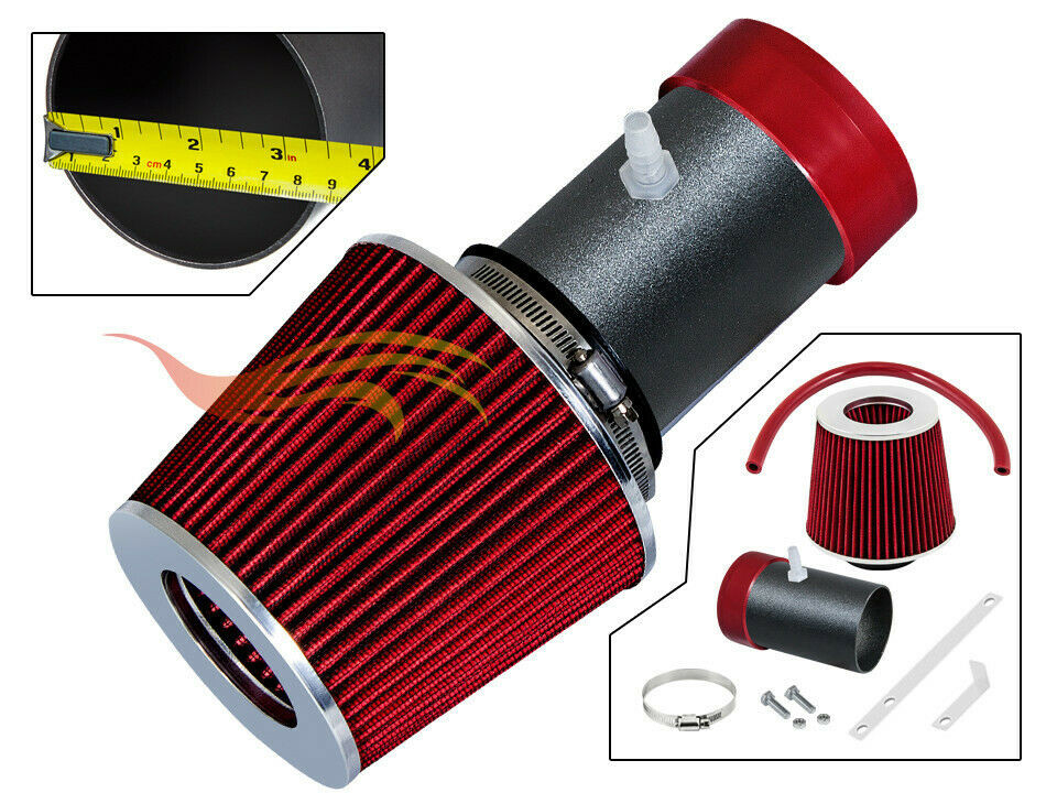 XYZ RW RED Air Intake Kit +Filter For 05-07 Commander Grand Cherokee 3.7L 4.7L