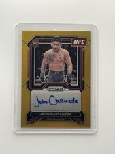 2023 Ufc Panini Rookie Prizm John Castaneda Gold Prizm Auto /10 First Auto Rc