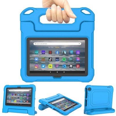 Amazon Fire 7 Tablet Hülle für Kinder 12. Gen Kindersicher und Displayschutz Blau