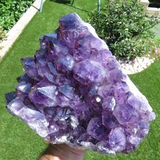 Minerali *** GRANDE DRUSA di AMETISTA VIOLA ALTA QUALITA' Brasile 5,2 KG