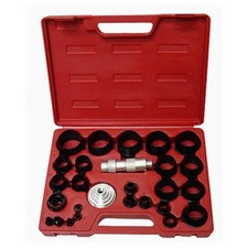 27PC Large Hand Hollow Hole Punch Set Kit for Gasket Leather Punching Steel Die