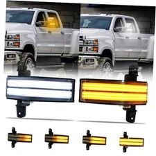 Side Tow Mirror Turn Signal Light for Silverado for Sierra 1500 2500HD 3500HD 