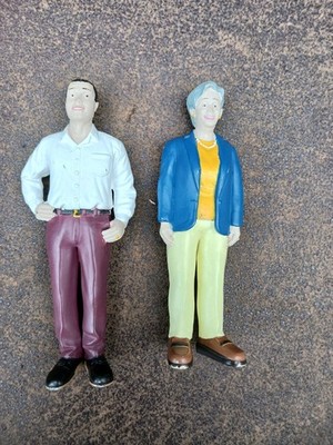 Lakeshore Block Party People Kaukasische Familie Vater und Oma - Figur 5,25''