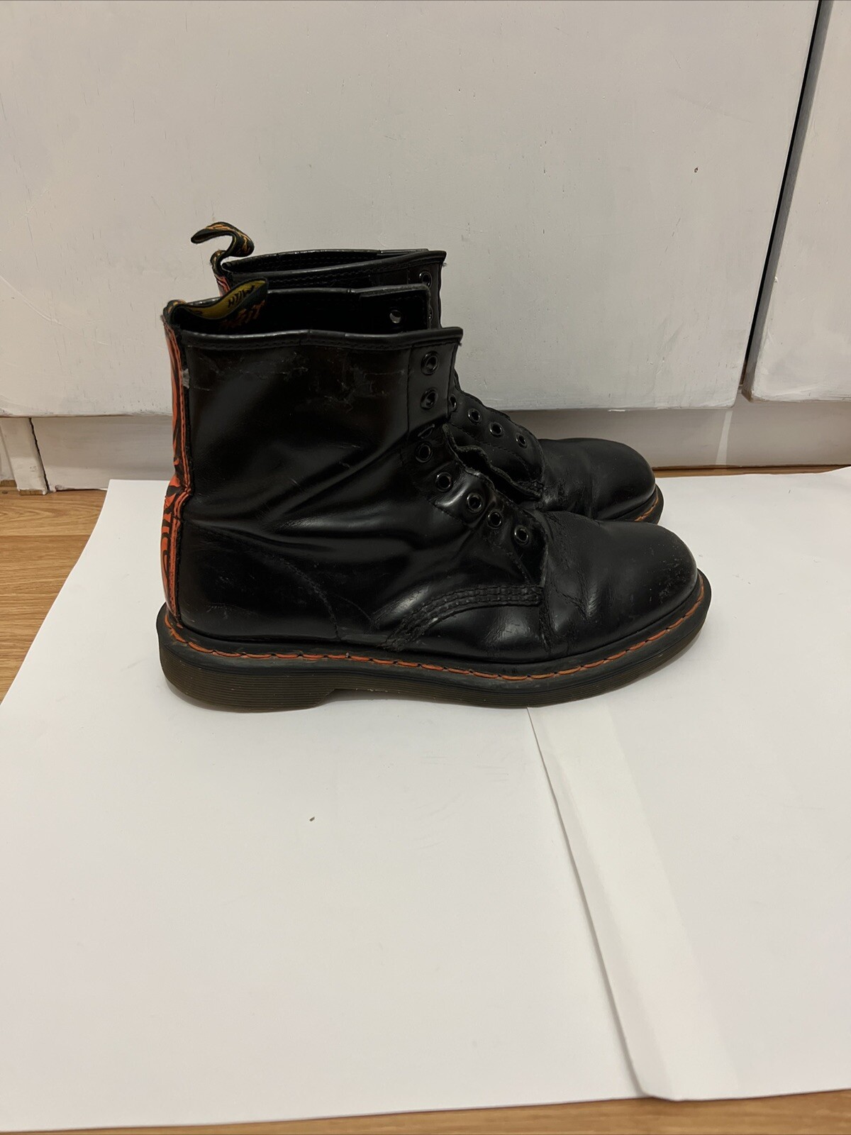 Dr MARTENS 1460 BEAMS X BABYLON Boots Black Smooth Leather UK 9 EU 43 US Rare image 10