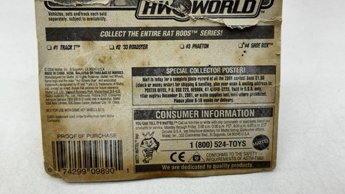 Hot Wheels #4 CAJA DE ZAPATOS Rat Rod Series 2001 060 - Imagen 15 de 16