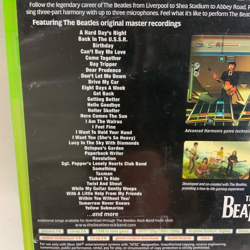 The Beatles: Rock Band Microsoft Xbox 360 EN VIVO Completo con manual y PAPELEO - Imagen 11 de 15