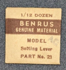 NOS NEW Genuine Benrus Watch Cal. AC Setting Lever - Part# 23