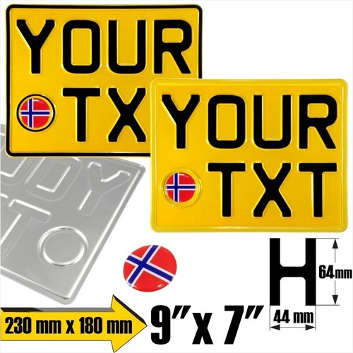 9x7 Show Pressed Number Plate Novelty Kids Door Car Motorcycle Bike 3D Gel Badge - Picture 80 of 98