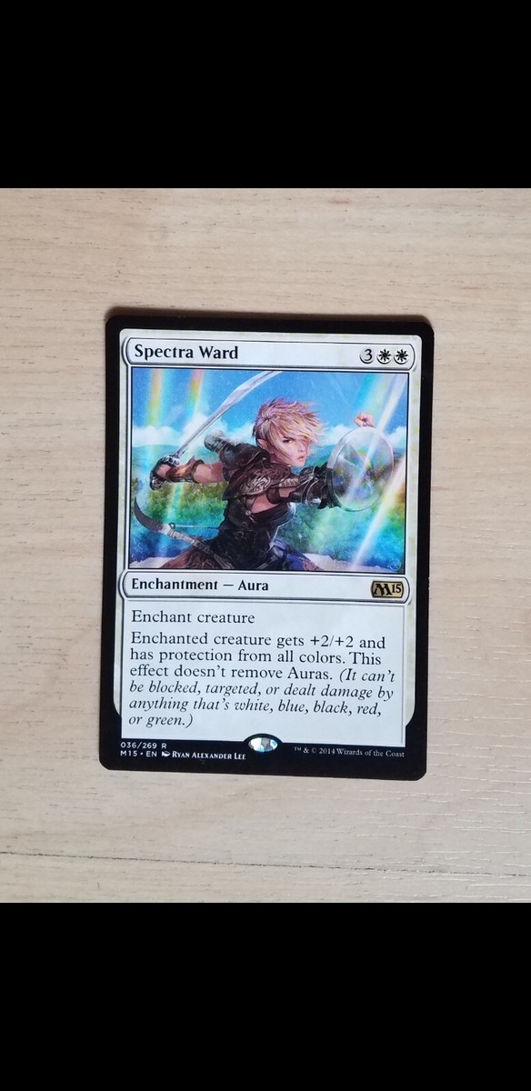 Spectra Ward 1x FOIL MTG M15 Core Set Rare MINT white Spectra Ward 1x FOIL MTG M15 Core Set Rare MINT white