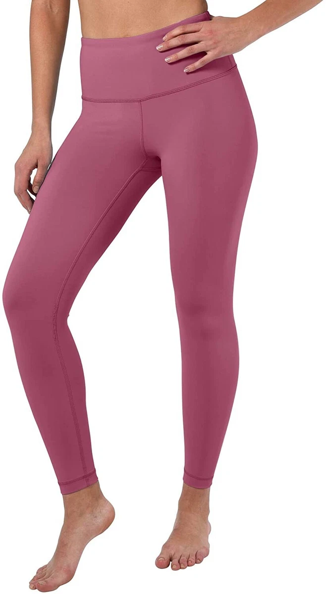 90 Degree By Reflex High Waist Squat Proof Ankle Length Leggings Coral  Berry XS