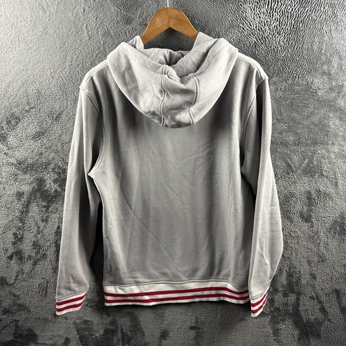 Percival Hoodie Herren Medium Grau Letterman Sweatshirt Pullover Freizeit Preppy - Bild 10 von 14