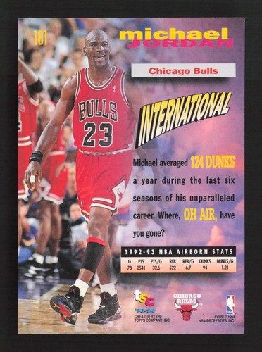 2x 1993-94 Topps 94 Stadium Club Michael Jordan #181 Bulls quantity 2 - Picture 3 of 5