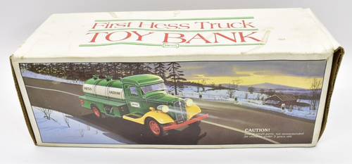 First Hess Toy Truck Bank 1985 coleccionable con caja - Imagen 11 de 14