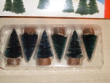 Miniature Fir Tree Set. Box of 6 new trees, ready for your layout. NIB