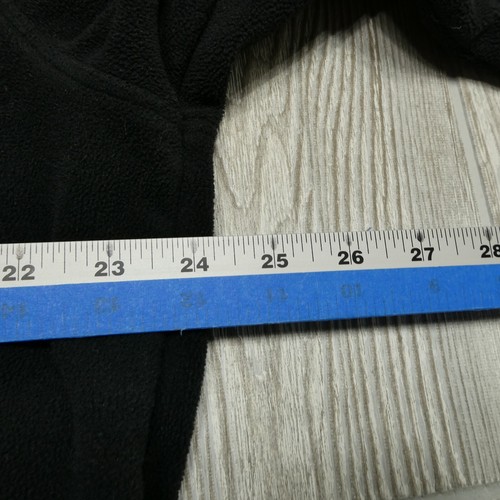 GAP Fleece Jacket Adult XL Black Blue 1/4 Zip Spell Out Mock Neck Sweatshirt - Picture 7 of 8