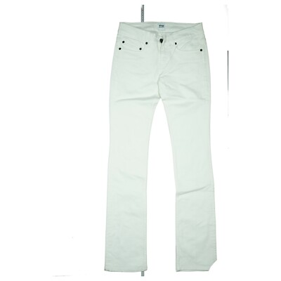 M-67 MICHALSKY ladies stretch trousers jeans practice clinic slim fit W27 L34 white NEW