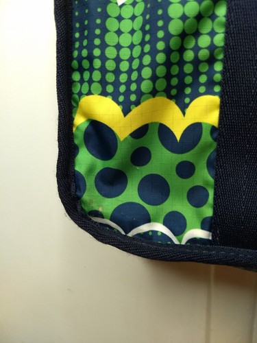 Lesportsac Zippered Laptop Bag Green Yellow Blue White School Work Travel - 第 6/23 張圖片