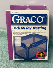 Graco Pack N Play Netting : Covers Sides To Keep Bugs Out. Fits Most