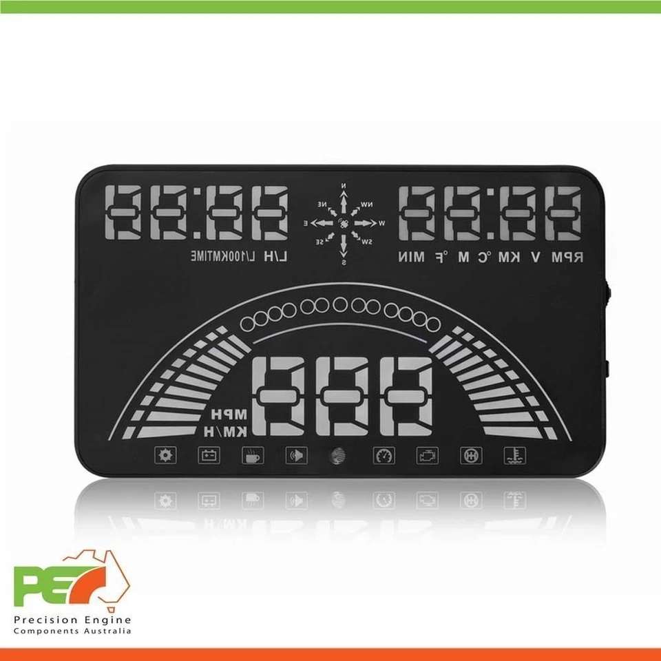 S7 5.8" Head Up Display OBD2 y GPS Parabrisas Velocímetro Sistema Para BMW 118d 120i Foto 4 de 4