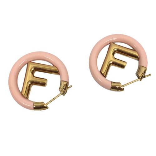Fendi F Is For Fendi Hoop Earring in Gold & Palladium Plating, myGemma