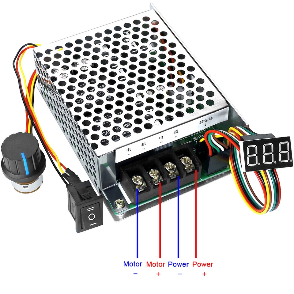Digital display 10-55V 60A PWM DC Brushed Motor Speed Controller 12V 24V 36V 48V - Image 3 of 4