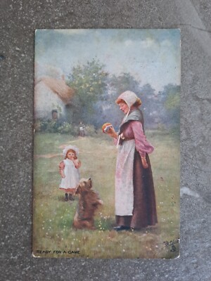 Tuck Oilette Ready for a game 9180 Genealogy Seager High Road Leyton 1906
