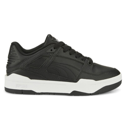 Puma Slipstream Leather Lace Up  Youth Boys Black Sneakers Casual Shoes 38782603