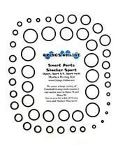 Smart Parts Shocker Sport / S/F / 4x4 Paintball Marker O-ring Kit x 4 rebuilds