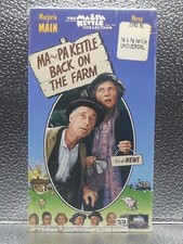Ma And Pa Kettle Back On The Farm Marjorie Main VHS New Factory Sealed Videotape