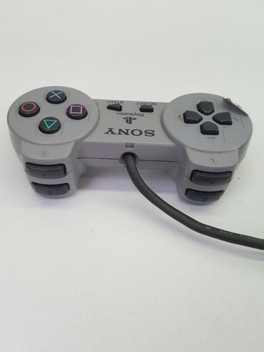 PLAYSTATION 1 PS1 SONY CONTROLLER GENUINE SCPH-1080 GREY ANALOG WIRED - Picture 3 of 5