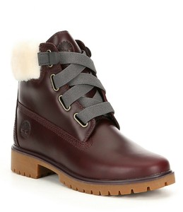 womens maroon timberland boots
