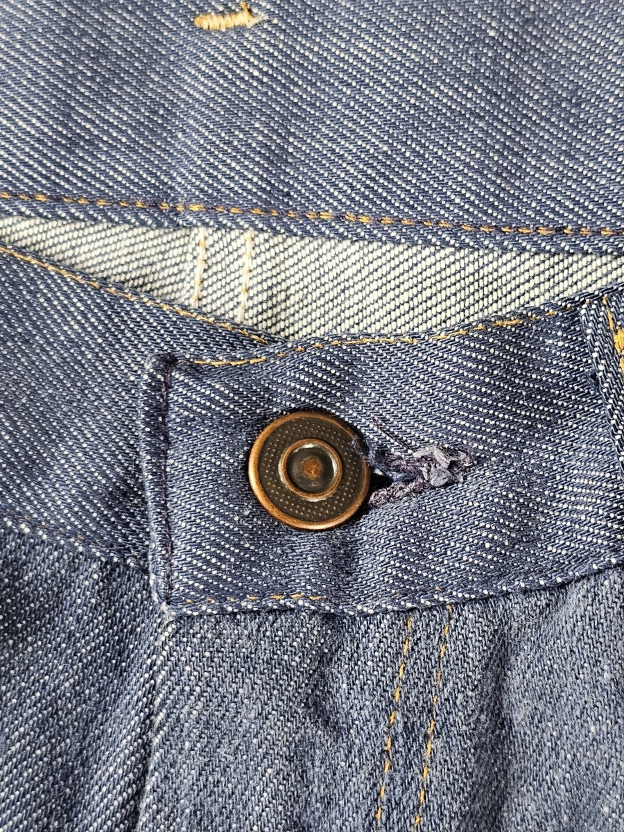 Vtg 1970's JC PENNEY RANCHCRAFT Mid Blue Flared Cuff Jeans Vtg 1970's JC PENNEY RANCHCRAFT Mid Blue Flared Cuff Jeans