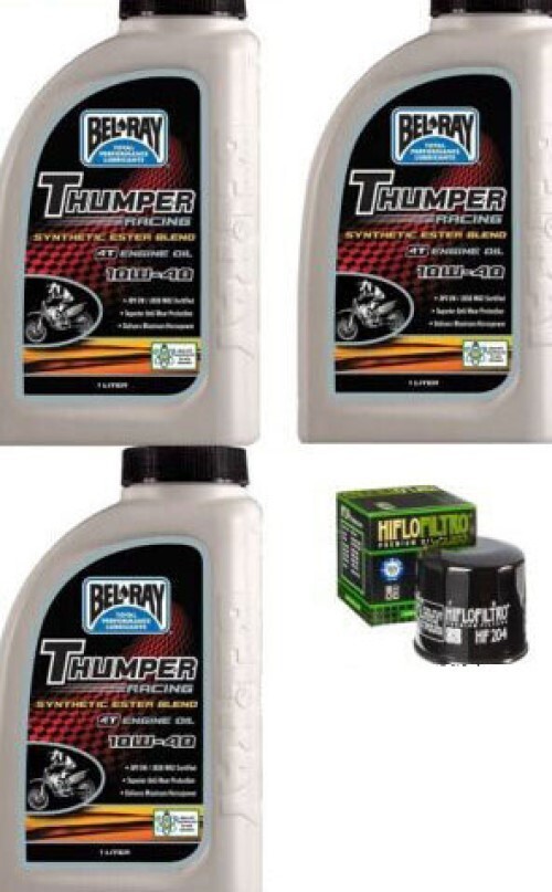 Oil Change Kit Bel Ray & HiFlo Oil Filter Yamaha Kodiak 400 450 2000