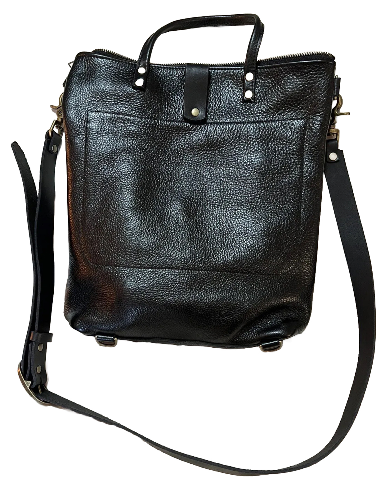 Black Leather Backpack bag eBay