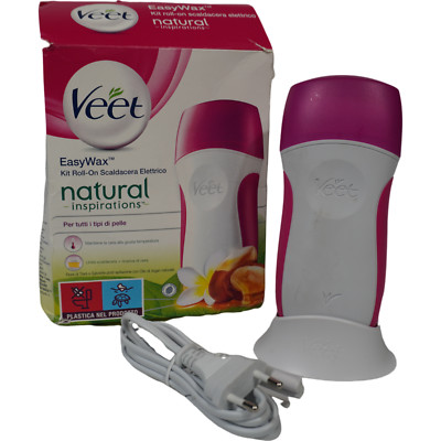 Veet EasyWax natural Waxing Kit Roll-On Professioneller elektrischer Wachswämer