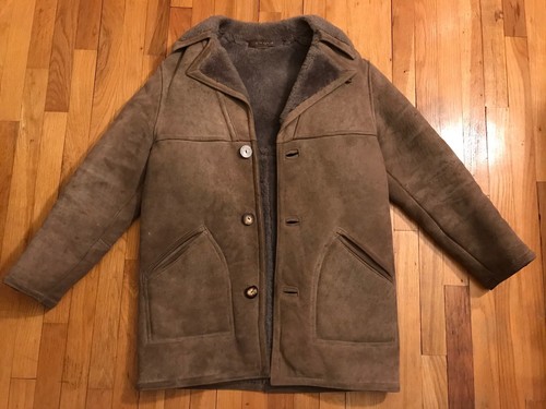 Faux Suede Jacket With Sherpa Lining 